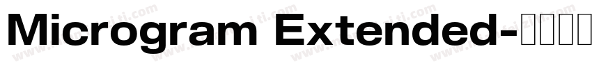 Microgram Extended字体转换